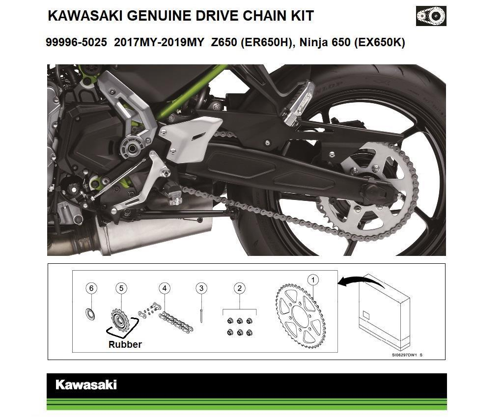 Genuine Chain and Sprocket Kit Ninja 650 & Z650 (EX650K/ER650H)