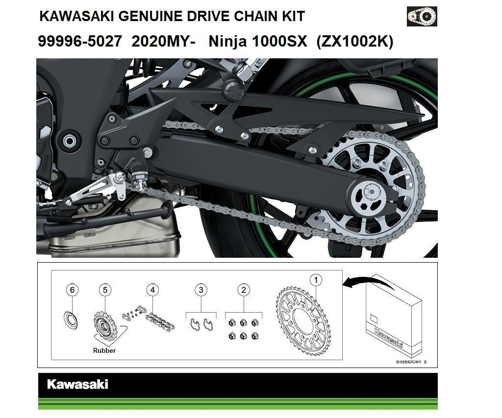 Genuine Chain and Sprocket Kit Ninja 1000SX (ZXT02K)