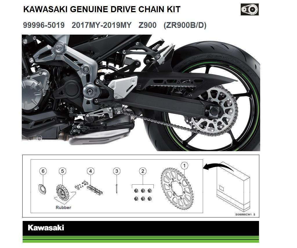 Genuine Chain and Sprocket Kit Z900 (ZR900B/D)