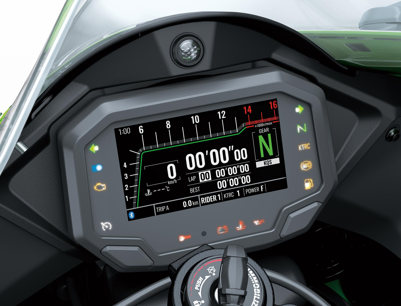 Integrated Riding Modes: Sport, Road, Rain, Rider (Manual)