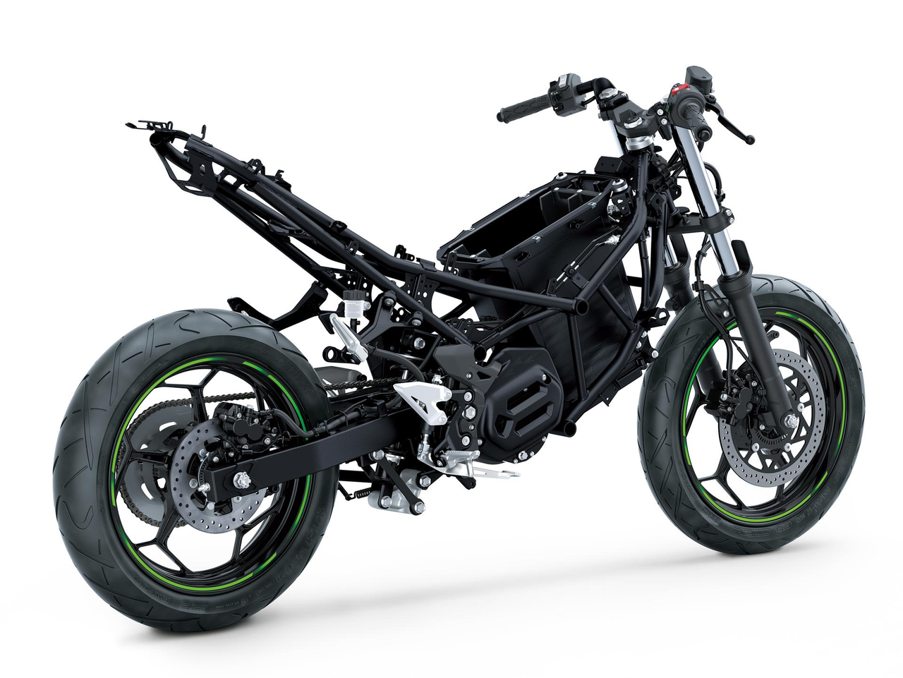Solid Build: Kawasaki-Designed Motorcycle Chassis