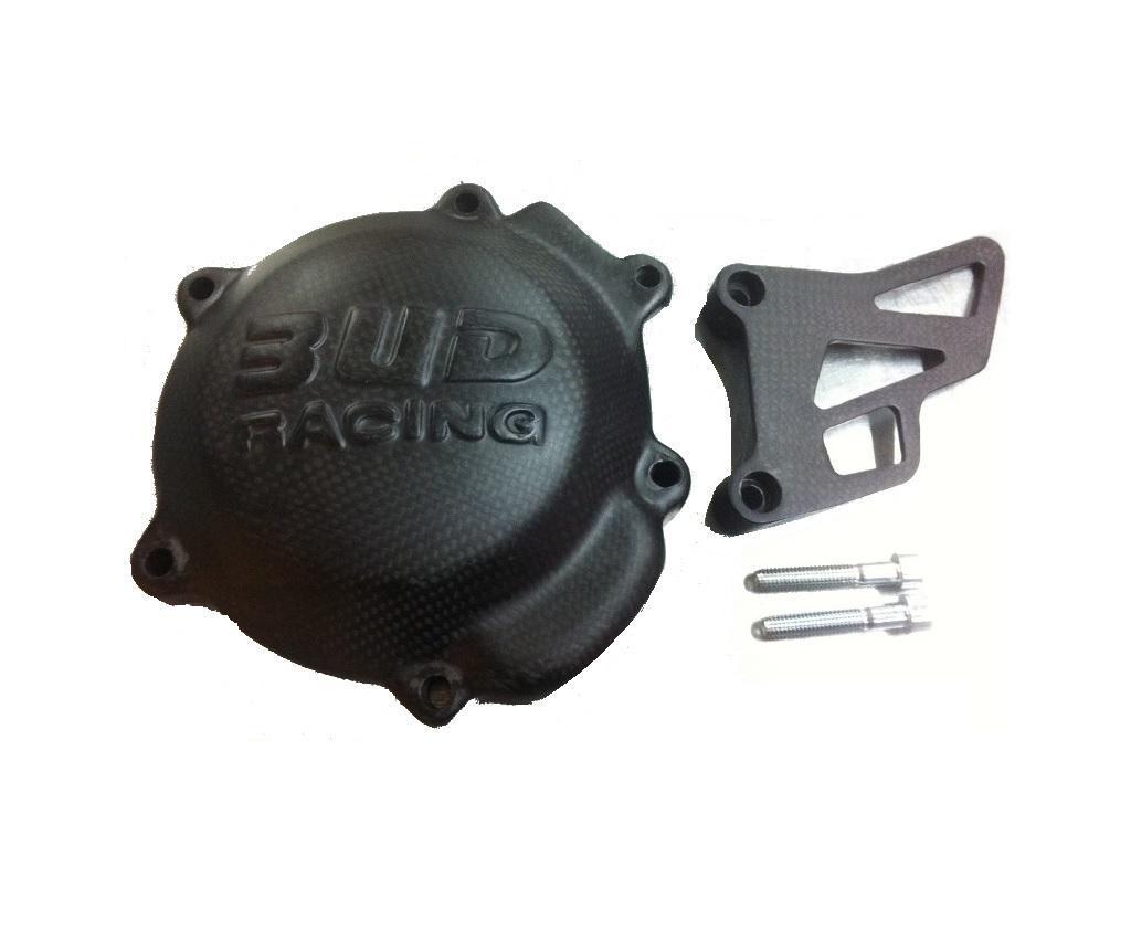 Bud Racing Carbon Ignition & Sprocket Cover Set (KX85)